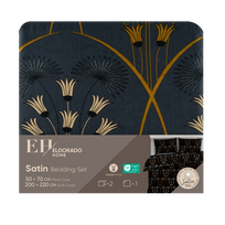 Satininės patalynės kompl. ELDORADO HOME, 200x220cm, 2x50x70cm, 100% medv.