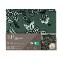 Satininės patalynės kompl. ELDORADO HOME, 200x220cm, 2x50x70cm, 100% medv.