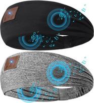 Miego ausinės, 2 vnt., Bluetooth 5.4, ultra-plonos, galvos juosta, juoda/pilka