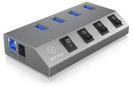 ICY BOX IB-HUB1405 USB 3.2 Gen 1 (3.1 Gen 1) Type-B 5000Mbit/s, Anthracite