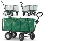 Sodo transportavimo vežimėlis su atlenkiamomis sienelėmis, 250 l talpa, 450 kg keliamoji galia, su OXFORD maišu, HIGHER PL-WOS01