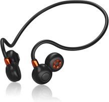Ortizan atviros ausies ausinės, Bluetooth 5.3, IPX6, lengvos, sportui, aiškus skambutis, juodos