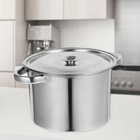 Puodas, nerūdijantis plienas su dangčiu, Shabu Shabu puodas, lengvai valomas, virtuvės reikmenys, 20 cm puodas sriubai lauke gray