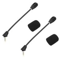 2 vnt. Mikrofono pakaitalas Kingston HyperX Cloud II belaidėms žaidimų ausinėms, triukšmą slopinančios, 3,5 mm atjungiamos