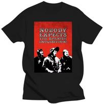 Niekas nesitiki Ispanijos inkvizicijos! Marškinėliai Monty Python Ispanijos inkvizicija S juoda