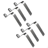 6 Count of Spring Lock Clips for Kayak Paddles, Button Closure 8mm
