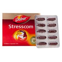 Dabur Stresscom Ashwagandha kapsulės 120 vnt. Natūrali pagalba nuo streso Energija Dėmesys Imunitetas Stiprinantis maisto papildas