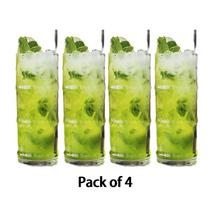 Bambuko formos stiklinės Collins sulčių stiklinės, 4 vnt. rinkinys, 475ml 475ml