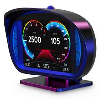 ChoiQua Automobilio OBD2 Matuoklis, Spidometras, Tachometras, GPS+OBD+Inklinometras Režimas Multimetras su Gedų Diagnostikos ir Įspėjimo Funkcija juoda