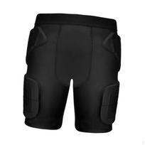 Padded Compression Shorts Children's with Hip And Thigh Protection Suitable for Football Soccer M black