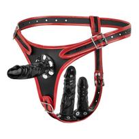 EasyToys Tripple Dildo Harness Strap-on rinkinys