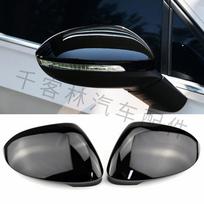Blizgios juodos galinio vaizdo veidrodėlio apdailos detalės, skirtos Volkswagen Golf 8 MK8 GTE GTD GTI No assist gloss black rearview mirror shell