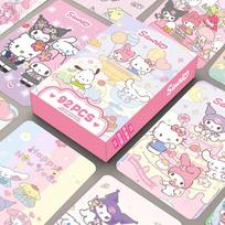Sanrio nuotraukų kortelės Prekės LOMO Iliustracijos Nuotraukų kortelės 60vnt + Mini lipdukai 32vnt, Party ver.2, 1vnt