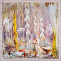 Šilkinė skarelė "Pasaulio sutvėrimas IX" (53*53)