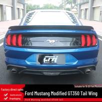 15-23 Mustang GT350 Anglies Pluošto Bagažinės Dangčio Spoileris No juoda