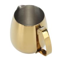 Coffee Milk Cup Stainless Steel Milk Frothing Pitcher Cappuccino Latte Art Milk Jug Cup Golden 350ml