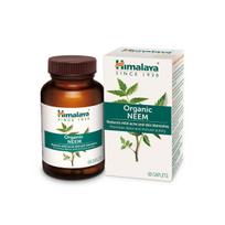 Himalaya ekologiški margalapių (neem) tabletės odos detoksikacijai ir spuogų palaikymui – 60 veganiškų tablečių, skatina švarią, spindinčią odą, antioksidantinė formulė