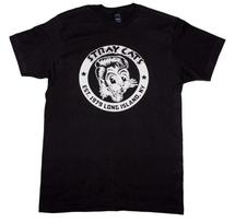 Stray Cats Įkurta 1979 m. Vyriški marškinėliai Rokenrolo muzika Klasikiniai marškinėliai Juodi 4XL white