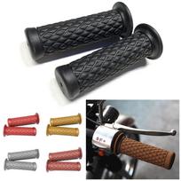 Universalios rankenos motociklo vairui - Retro modifikacijoms, suderinamos su Harley 883, CG125, CB400 Diamond Handle Grips Light Brown