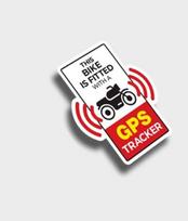 GPS saugos įspėjimo efektas Motociklo Automobilio Lauko Vandeniui Atsparus Lipdukas Intensyvus Įspėjimas Mirties Bučinio Lipdukas Atspindintis Lipdukas (GPS dviračiui) juoda
