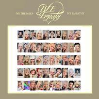 Ive Comeback EMPATHY Albumo nuotraukų kortelė ATTITUDE Speciali Withmuu nuotraukų kortelė 50 be pasikartojimų beige