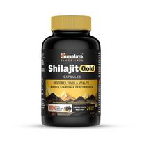 Himalaya Shilajit Gold Kapsulės 100% Grynas Himalajų Shilajit + 24K Auksas, 20 Vnt., Gerina Jėgą & Ištvermę