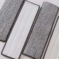 Replace Mop Head Microfiber Replacement Head Floor Cleaning Cloth Pads Flat Squeeze Hand Free Wringing Tools for Home 33x12cm 1PC