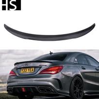 FD stiliaus anglies pluošto galinis sparnas-spoileris 2014-2020 m. Mercedes-Benz CLA W117 Yes juoda