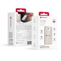 Power bank compatible with MagSafe Forcell F-Energy SuperSlim F5K8 QC4.0 PD3.0 15W 5000 mAh titanium desert