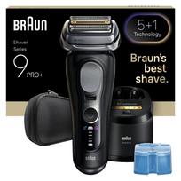 BRAUN Series 9 PRO+ 9660CC Wet AND Dry -Pro Shaver with SensoAdapt technology and SmartCare station, Black (554275)