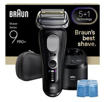 BRAUN Series 9 Pro+ 9660CC Foil Shaver and Trimmer, Black, Silver