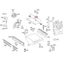 Priekinio bagažinės lentynos spaustukai Pilki A1696930284 Mercedes A klasės W169 B klasės W245