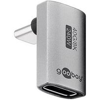 Goobay 74442 USB-C™ Adapter Vertical 90° Long, USB4™ | 74442