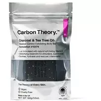 "Carbon Theory Charcoal & Tea Tree Oil Breakout Control Exfoliating Body Bar" - šveičiamasis kūno muilas, 100,0 g