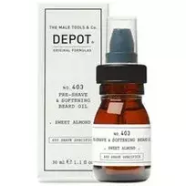 Depot No. 403 Pre-Shave Softening Oil Sweet Almond - Olej na vousy, 30ml