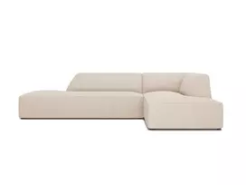 Modulinė kampinė sofa - dešinė, Ruby, 4 sėdimos vietos, 273x180x69, smėlio spalvos