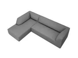 Modulinė kampinė sofa - kairė, Ruby, 4 sėdimos vietos, 273x180x69, pilka