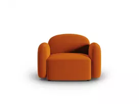 Velvet fotelis, Blair, 1 sėdynė, 119x95x76, terakota
