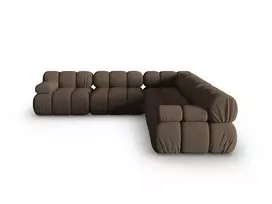 Kampinė sofa, Bellis, 5 vietų, 282x282x70, ruda