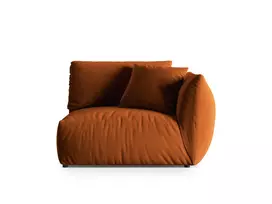 Velvet Modulinės sofos dalis, Chris, 1 sėdynė, 130x100x80, terakota