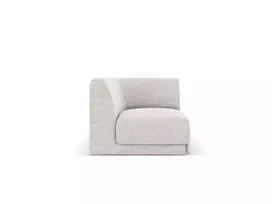 Modulinės sofos dalis - kampas, Miley, 1 sėdynė, 90x90x70, sidabrinė