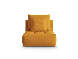 Velvet Modul sofa be porankių, Bloom, 1 sėdynė, 100x106x95, geltona