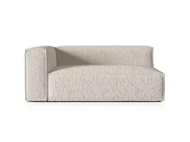 Kairinė modulinė sofa, Nuria, 3 vietų, 110x185x72, smėlio spalvos