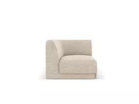 Modulinės sofos dalis - kampas, Miley, 1 sėdynė, 90x90x70, smėlio spalvos