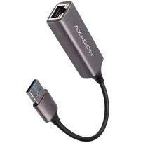 AXAGON ADE-TR Type-A USB3.2 Gen 1 - Gigabit Ethernet 10/100/1000 Adapter, metal, titan grey