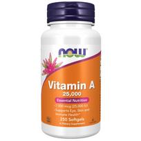 Now Foods Vitaminas A 25000 TV - 250 minkštųjų kapsulių
