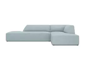 Modulinė kampinė sofa - dešinė, Ruby, 4 sėdimos vietos, 273x180x69, šviesiai mėlyna