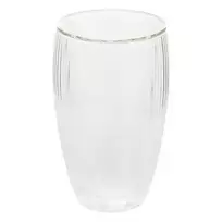 Dvigubo stiklo puodelis, skaidri, 0.350 l
