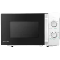 Microwave oven, volume 20L, mechanical control, 800W, 5 power levels, LED lighting, defrosting, cooking end signal, color: White