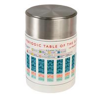 Kreminės spalvos/sidabrinės spalvos maistui/vaikams termosas 450 ml Periodic Table – Rex London